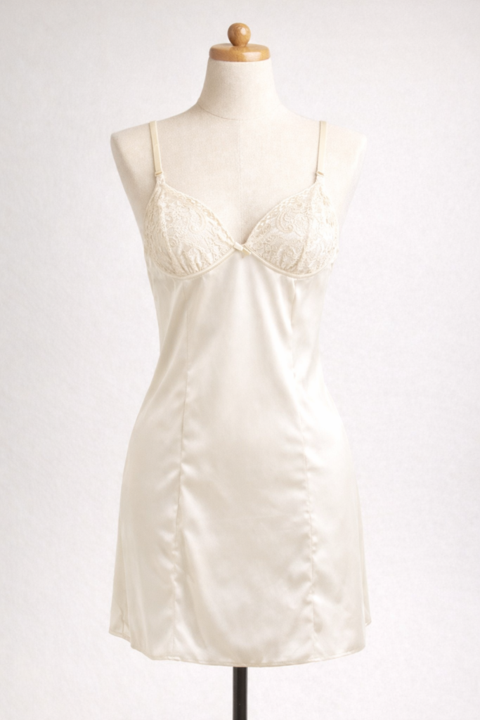 Whisper Satin & Lace Babydoll